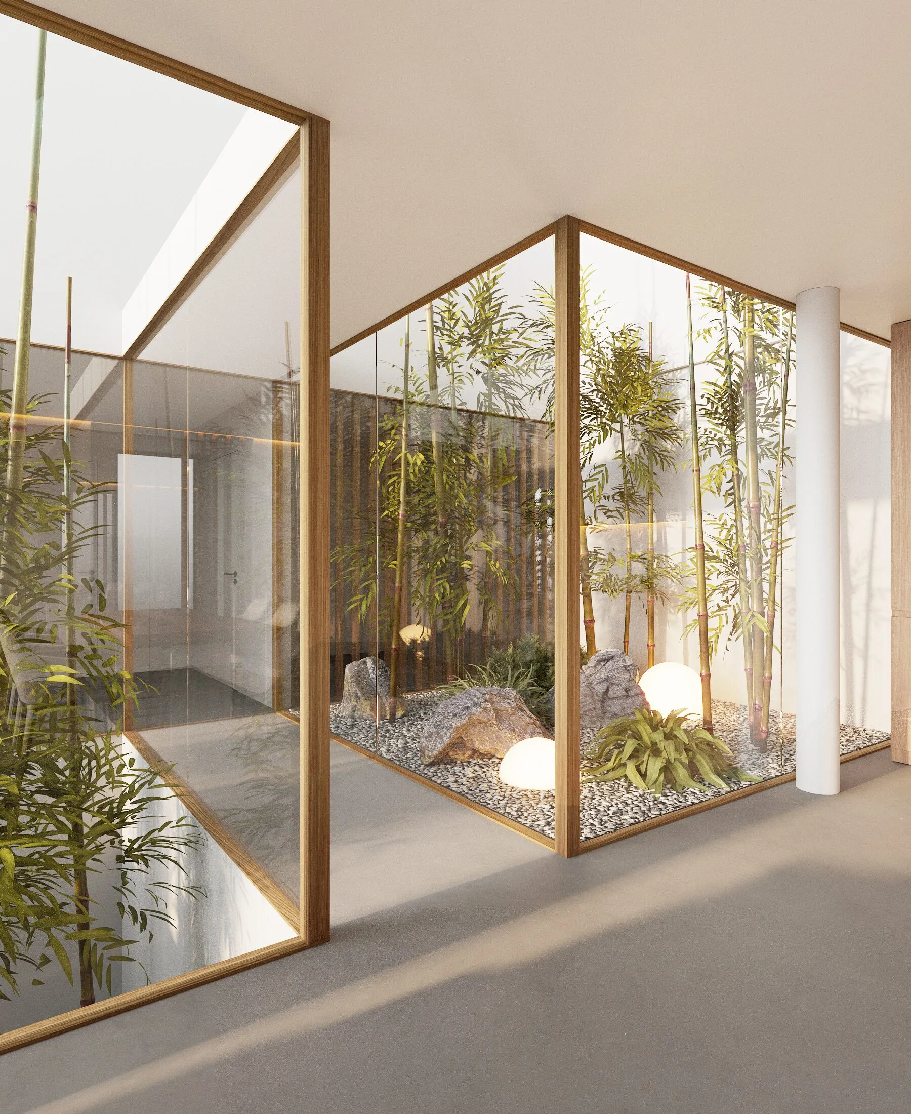 Projet architectural ouvert sur la nature des alpes Suisse