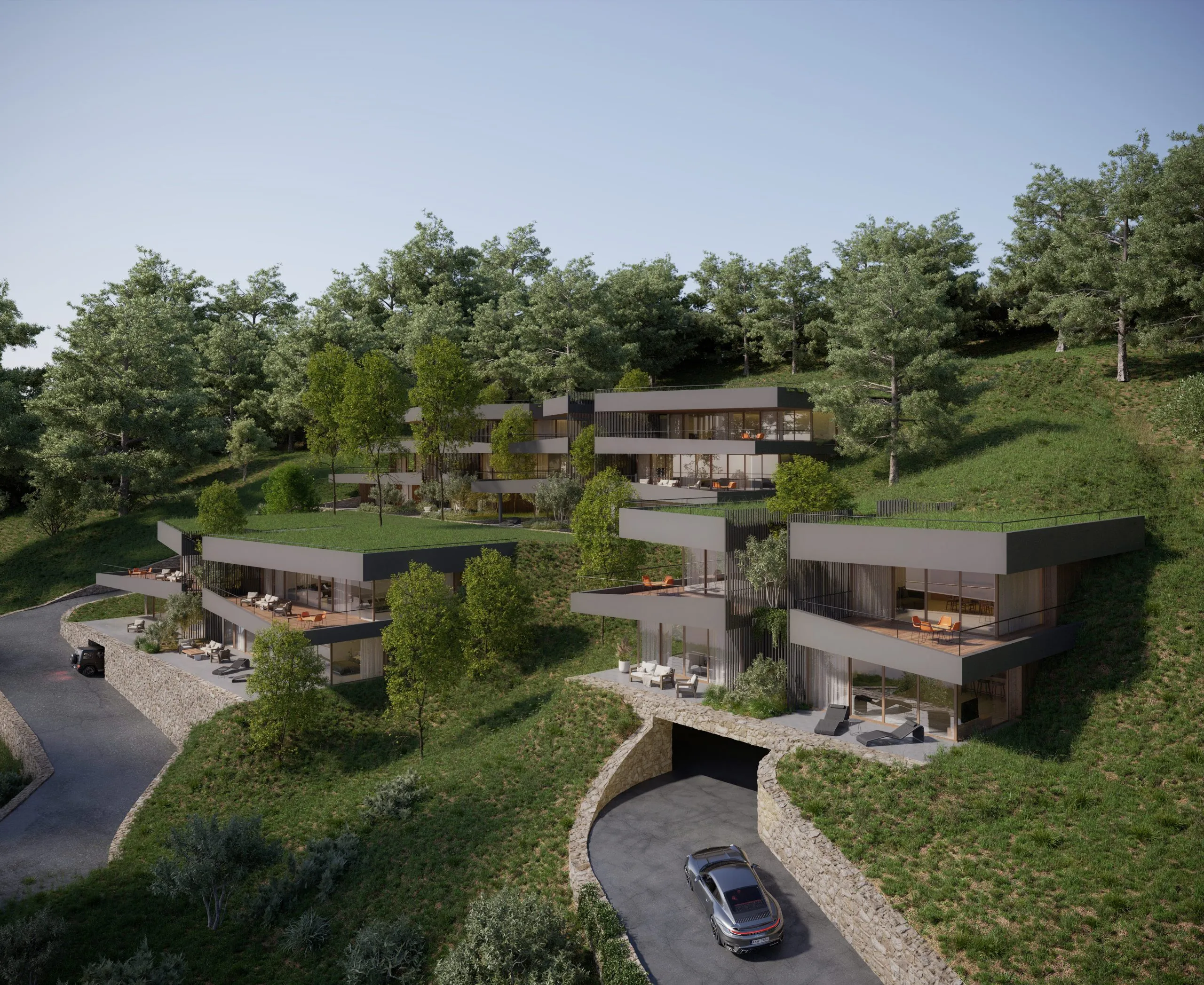 Vue extérieur appartement de montagne