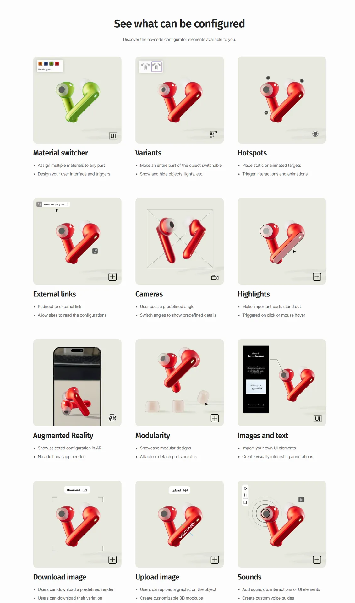 Produits et catalogue 3d